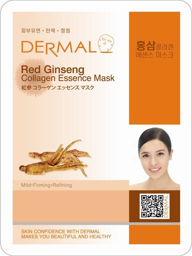 Máscara de esencia de colágeno de ginseng rojo dérmico