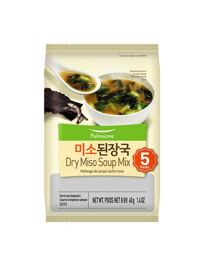 Pulmuone Dry Miso Soup Mix (5 paquetes) - 40g/1.4oz