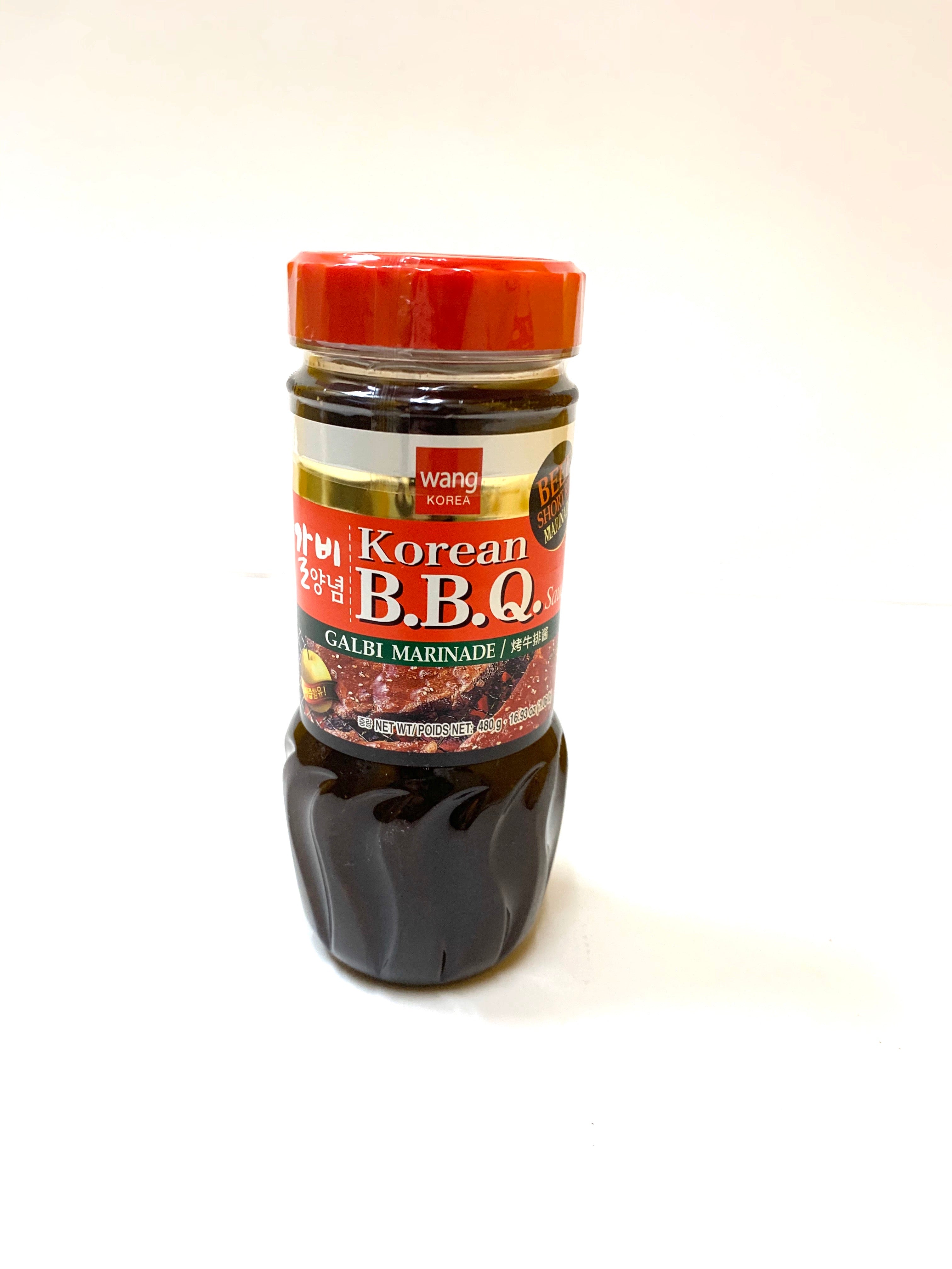 Wang Korean BBQ Sauce Galbi (costilla corta de res) Marinada - 480g/16.93oz