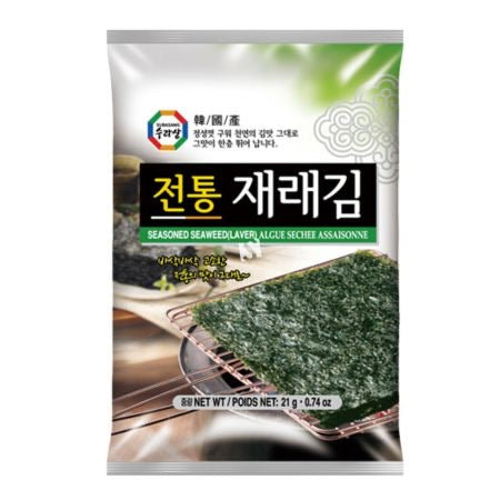 Surasang Seasoned Seaweed Laver Sheets (4 pack) - 21g/0.74oz