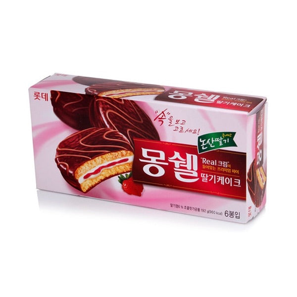 롯데 드림 케이크 딸기 케이크 - 6팩 - 192g/6.77oz