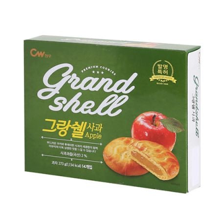 Galletas Cheong Woo Grandshell Premium (sabor a manzana) - 234g/8.25oz