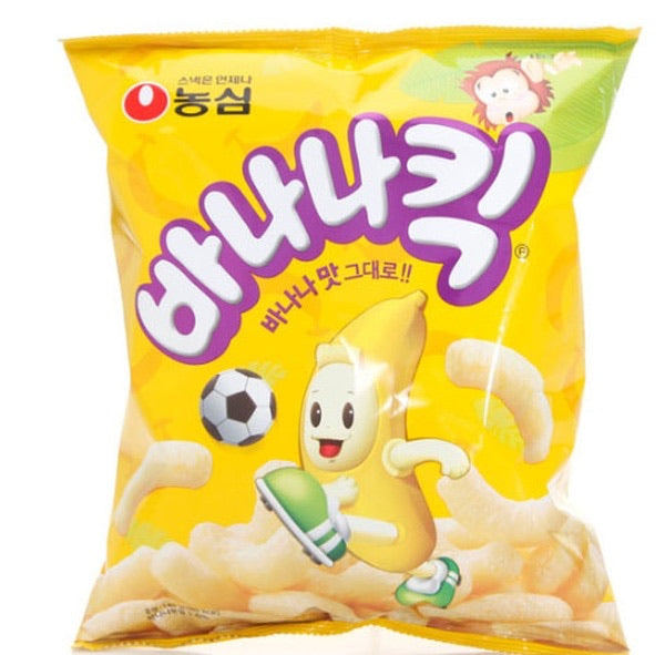 농심 바나나킥 스낵 (바나나맛) 빅사이즈 - 180g/6.34oz
