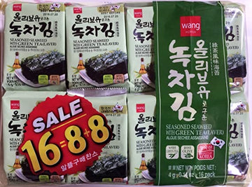 Wang Seasoned Seaweed with Olive Oil & Green Tea
