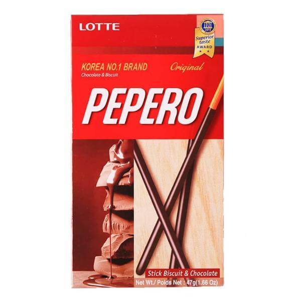 Lotte Pepero Stick Biscuit & Chocolate - 47g/1.66oz