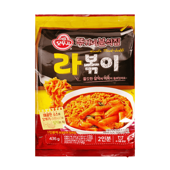 Ottogi Noodle Tteokbokki (2 servings) - 218g/7.68oz