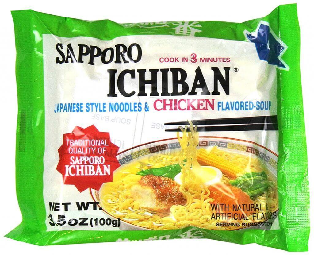 Sapporo Ichiban Ramen con sabor a pollo - Individual