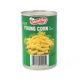 Shirakiku Cut Young Corn in Brine - 15oz/425g