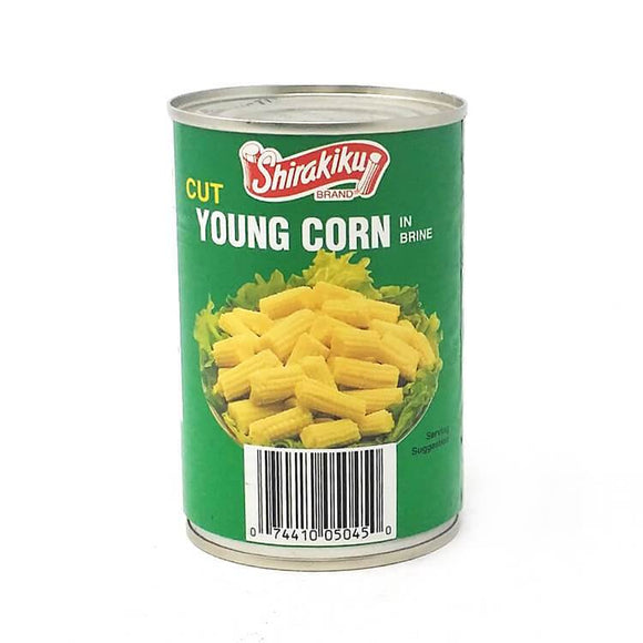 Shirakiku Cut Young Corn in Brine - 15oz/425g
