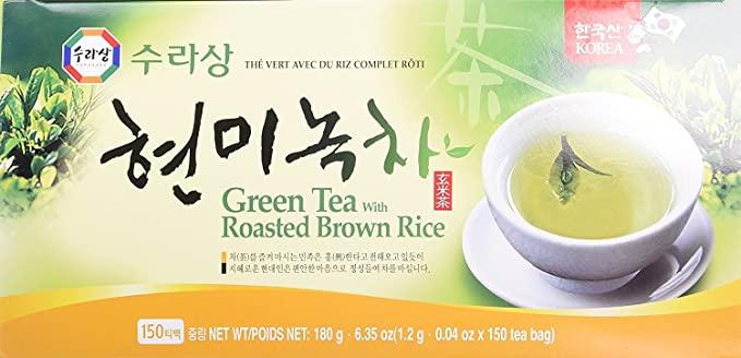 Surasang té verde arroz integral tostado