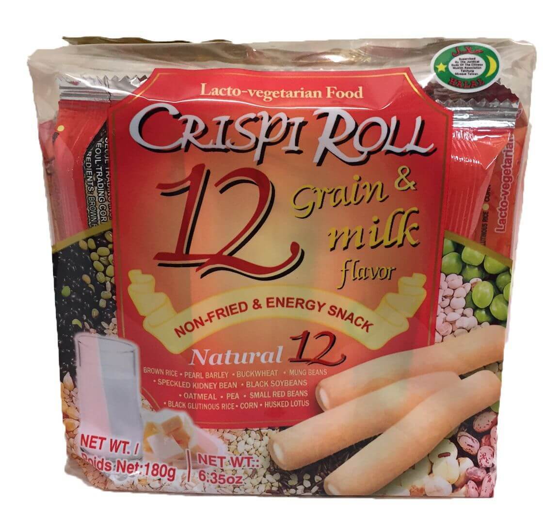 Vegetarian Food Crispi Roll Grain & Milk Flavor - 180g/6.35oz