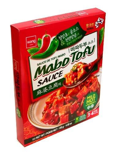 Salsa de tofu Wang Korea Mabo (picante suave) - 130 g/4.58 oz